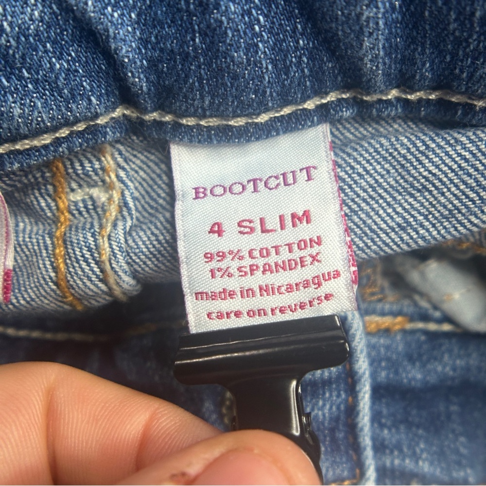 EUC Sonoma Life + Style Kids Blue Bootcut Jeans Size 4 Slim - Picture 12 of 15